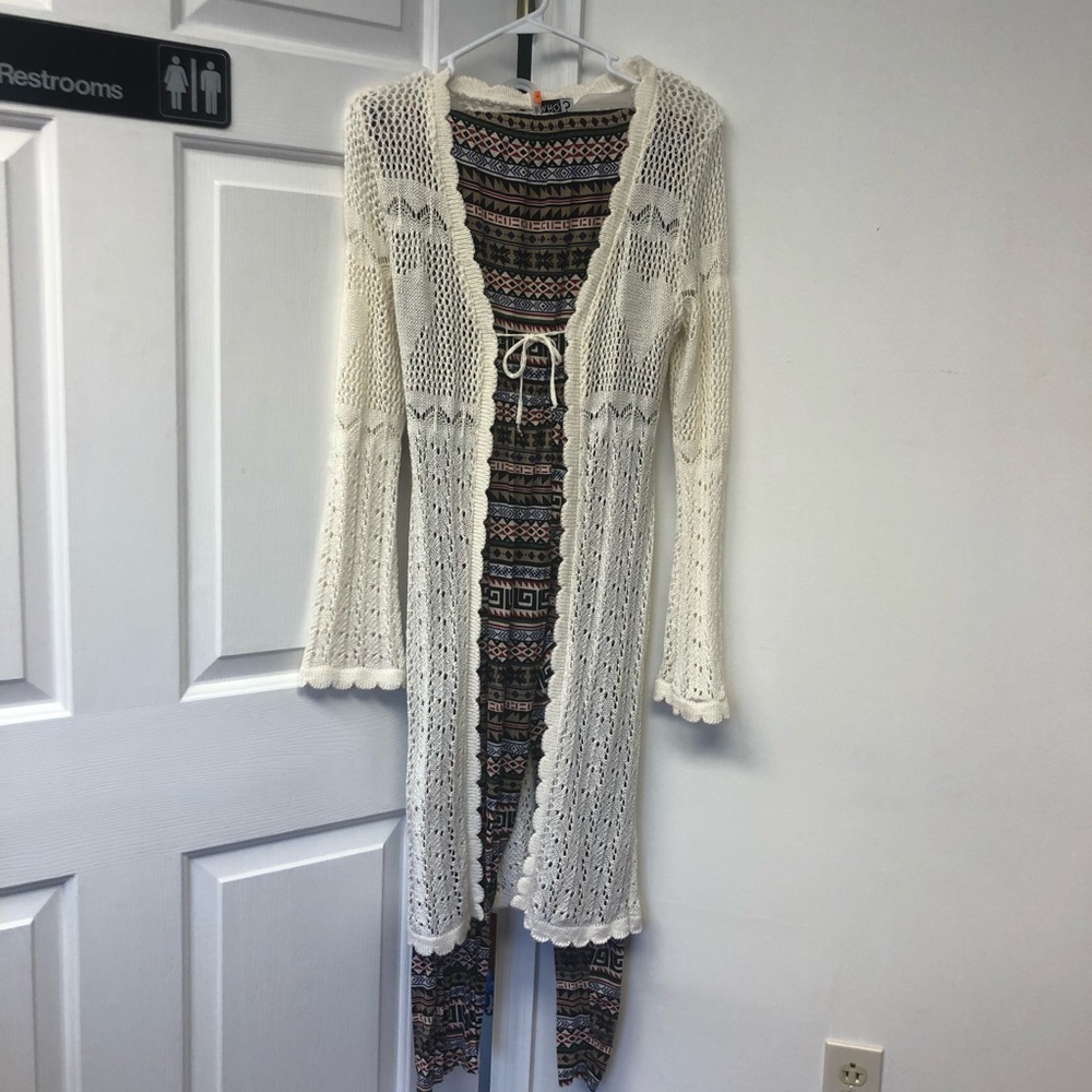 Cute one piece Aztec jumpsuit and cover up